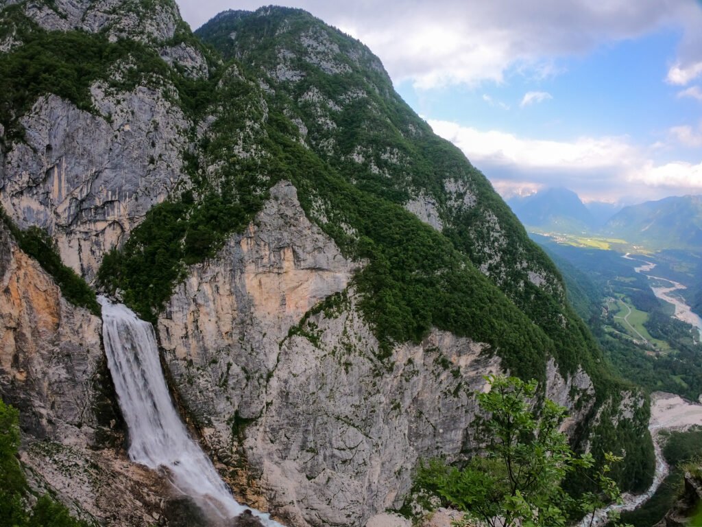 Vodopád Boka v Slovinsku