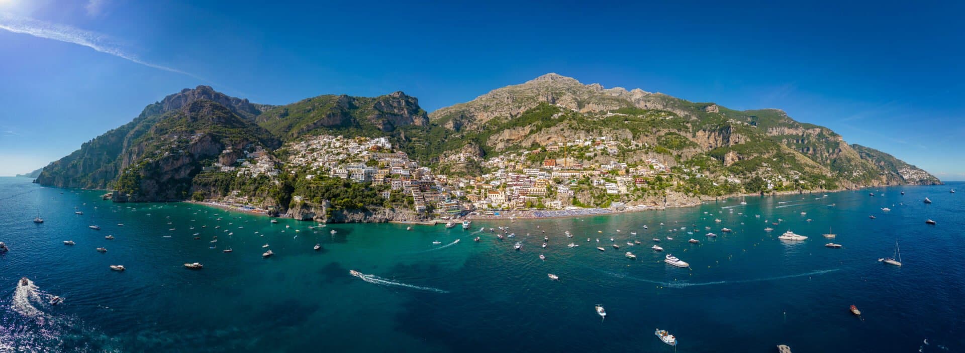 Things to do in Positano drone panorama