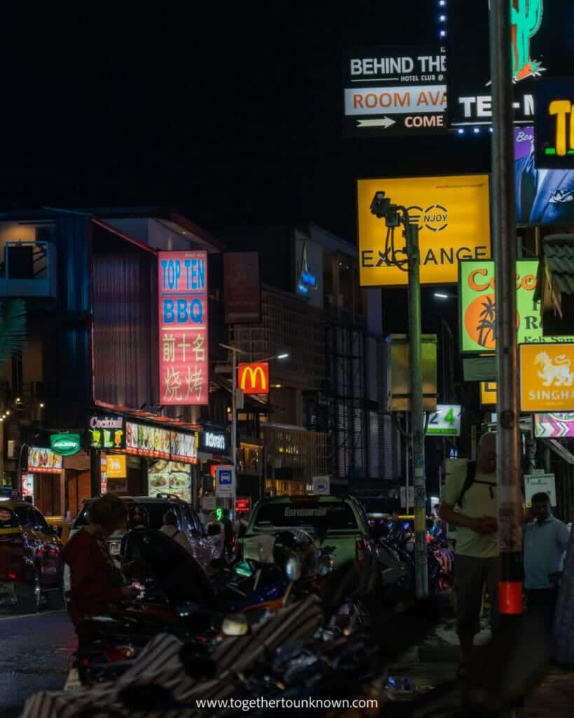 Things to do in Koh Samui - bar street Chaweng