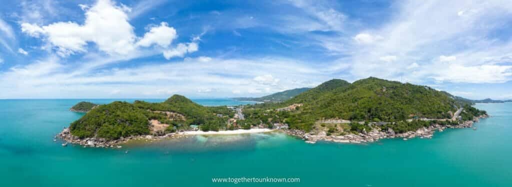 Things to do in Koh Samui - Silver beach drone panorama